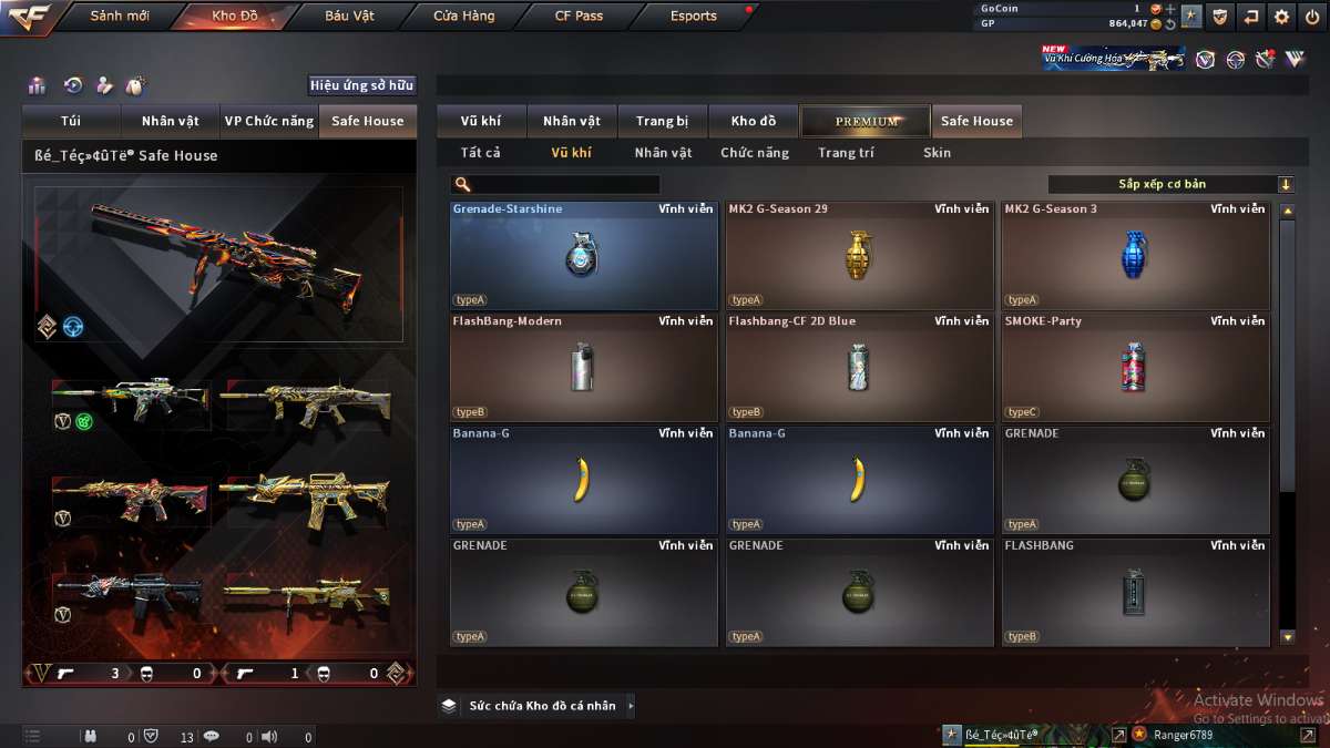 shop acc cf uy tin gia re